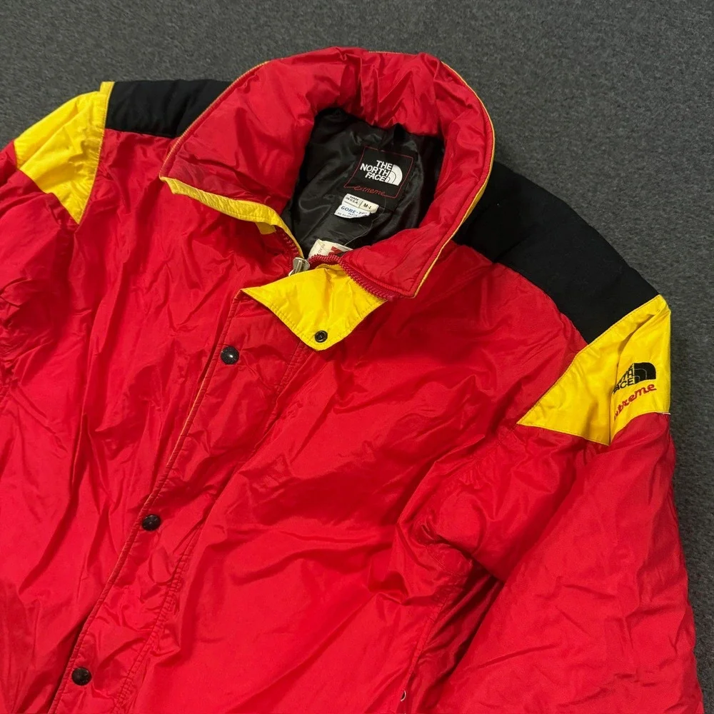 90s The North Face Extreme Gore-Tex Jacket Mens M-L Red Good Vintage Colorblock